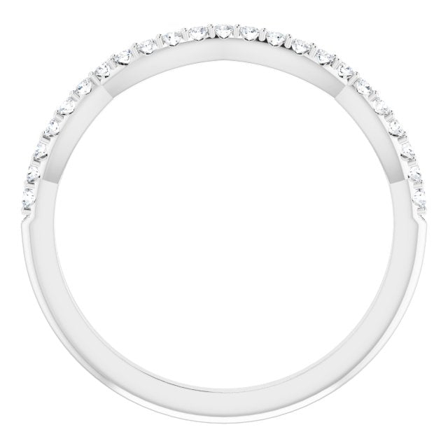 1/6 CTW Natural Diamond Matching Band, 1.49 mm