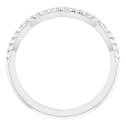 1/6 CTW Natural Diamond Matching Band, 1.49 mm