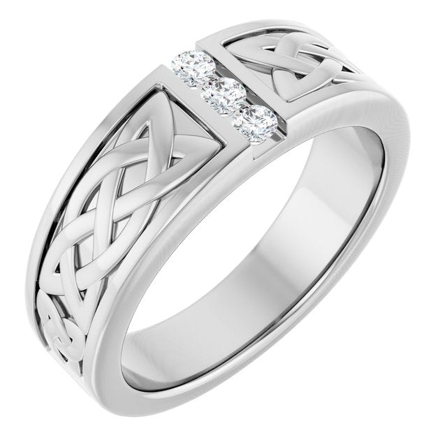 1/5 CTW Natural Diamond Band, 7.85 mm