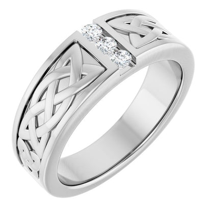 1/5 CTW Natural Diamond Band, 7.85 mm