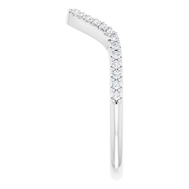 1/5 CTW Natural Diamond Band, 1.7 mm, Double Halo-Style Engagement