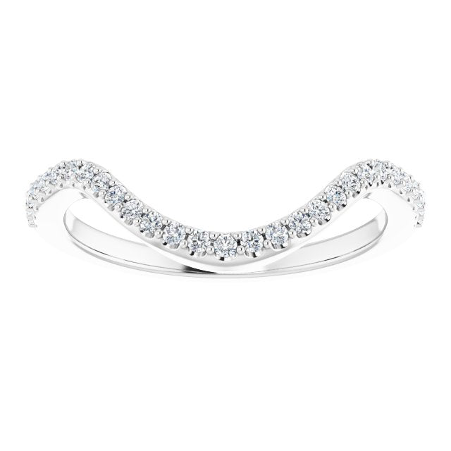 1/5 CTW Natural Diamond Band, 1.7 mm, Double Halo-Style Engagement