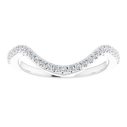 1/5 CTW Natural Diamond Band, 1.7 mm, Double Halo-Style Engagement