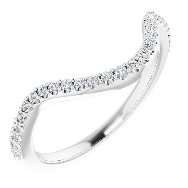 1/5 CTW Natural Diamond Band, 1.7 mm, Double Halo-Style Engagement