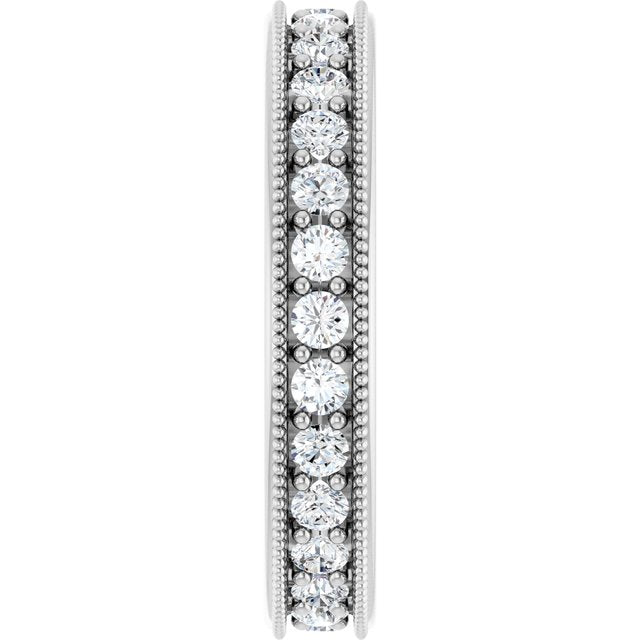 14K White Gold 3/4 CTW Natural Diamond Eternity Band