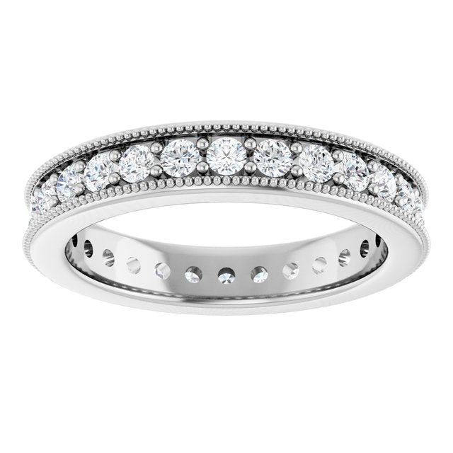 14K White Gold 3/4 CTW Natural Diamond Eternity Band