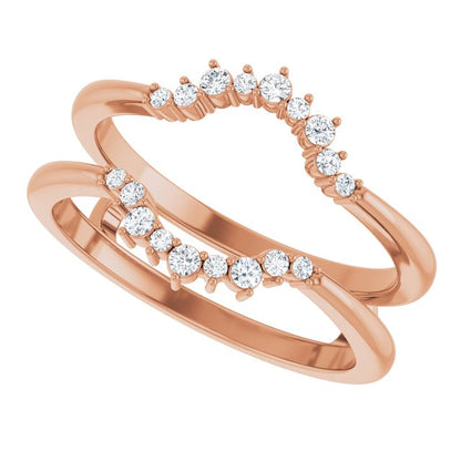 1/6 CTW Natural Diamond Ring Guard