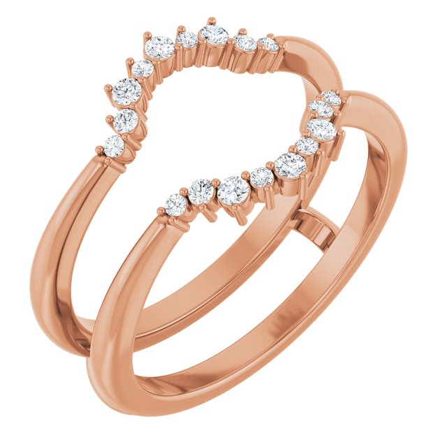 1/6 CTW Natural Diamond Ring Guard
