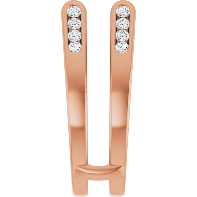 14K Rose Gold 1/4 CTW Natural Diamond Ring Guard
