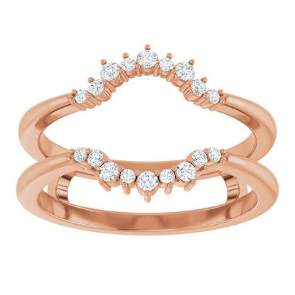 1/6 CTW Natural Diamond Ring Guard