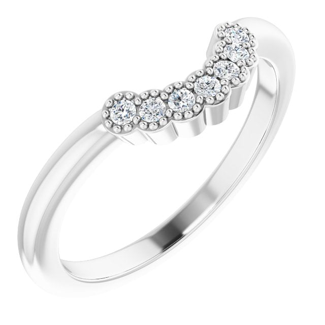 1/10 CTW Natural Diamond Matching Band, 6.11 mm