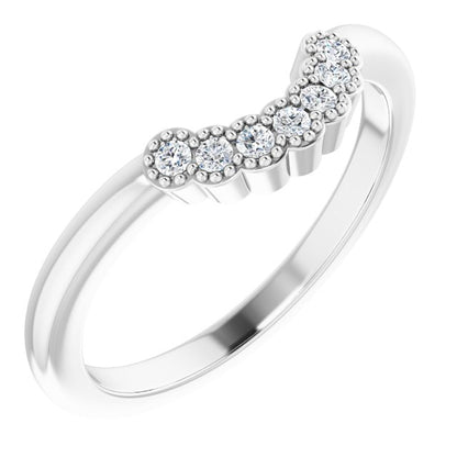 1/10 CTW Natural Diamond Matching Band, 6.11 mm