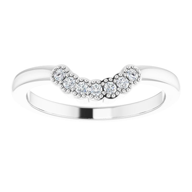 1/10 CTW Natural Diamond Matching Band, 6.11 mm