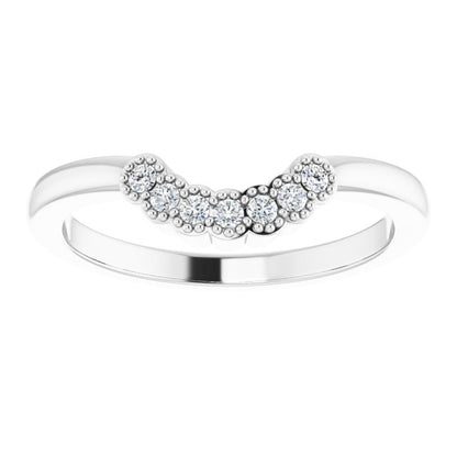 1/10 CTW Natural Diamond Matching Band, 6.11 mm