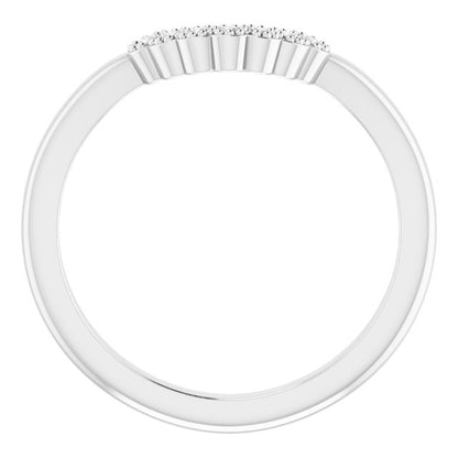 1/10 CTW Natural Diamond Matching Band, 6.11 mm