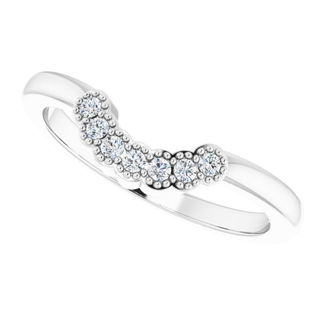1/10 CTW Natural Diamond Matching Band, 6.11 mm
