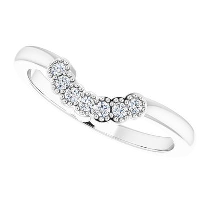 1/10 CTW Natural Diamond Matching Band, 6.11 mm