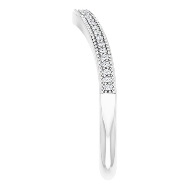 .08 CTW Natural Diamond Matching Band, 5.58 mm