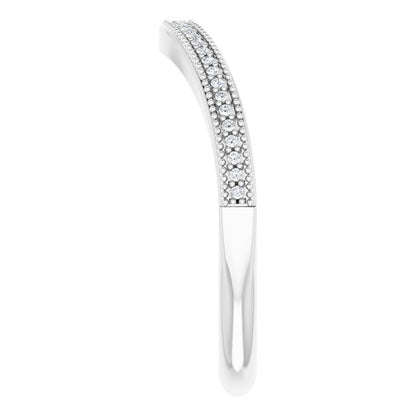 .08 CTW Natural Diamond Matching Band, 5.58 mm