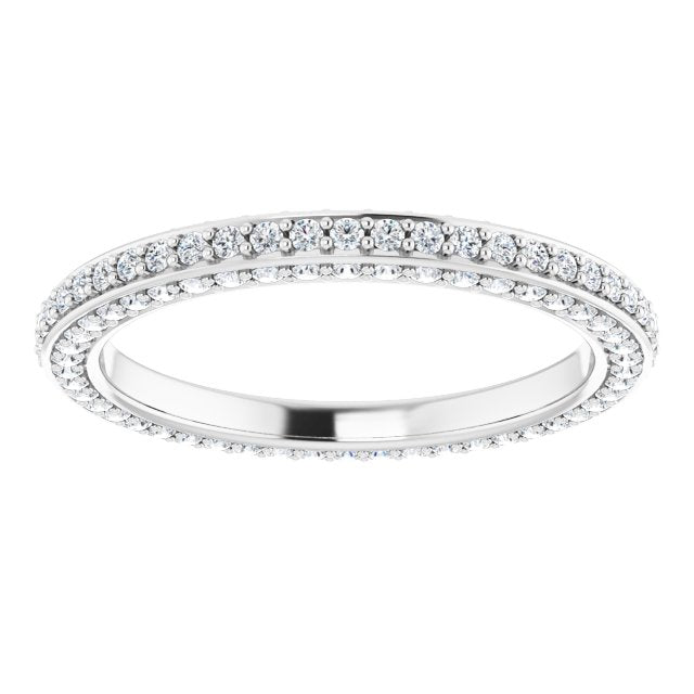 3/4 CTW Natural Diamond Eternity Band, 2 mm