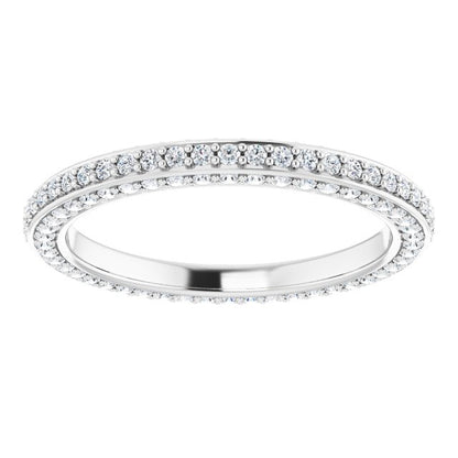 3/4 CTW Natural Diamond Eternity Band, 2 mm