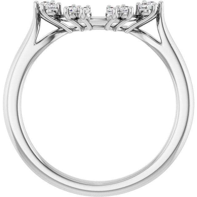 1/10 CTW Natural Diamond Band, 6.6 x 14.7 mm