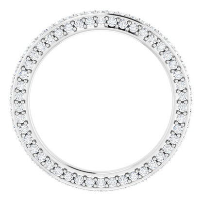 3/4 CTW Natural Diamond Eternity Band, 2 mm
