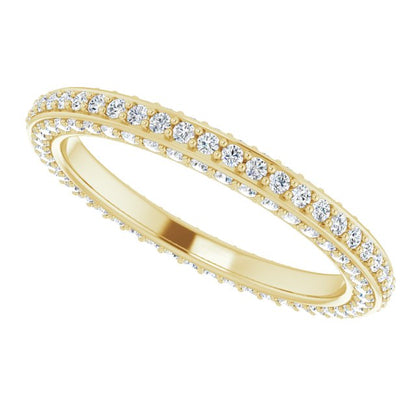 3/4 CTW Natural Diamond Eternity Band, 2 mm