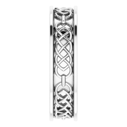 Celtic-Inspired Flat Band, 6 mm