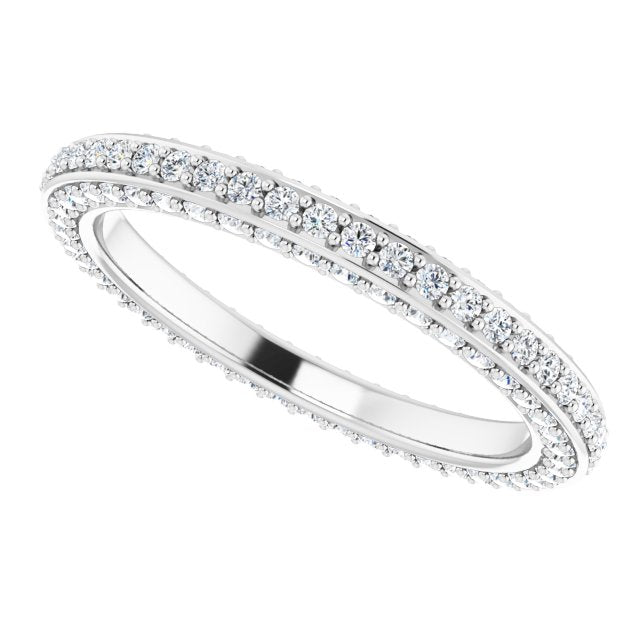 3/4 CTW Natural Diamond Eternity Band, 2 mm