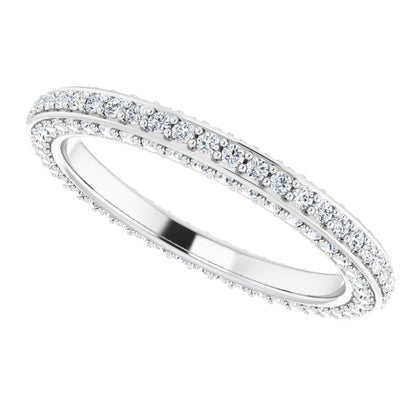 3/4 CTW Natural Diamond Eternity Band, 2 mm