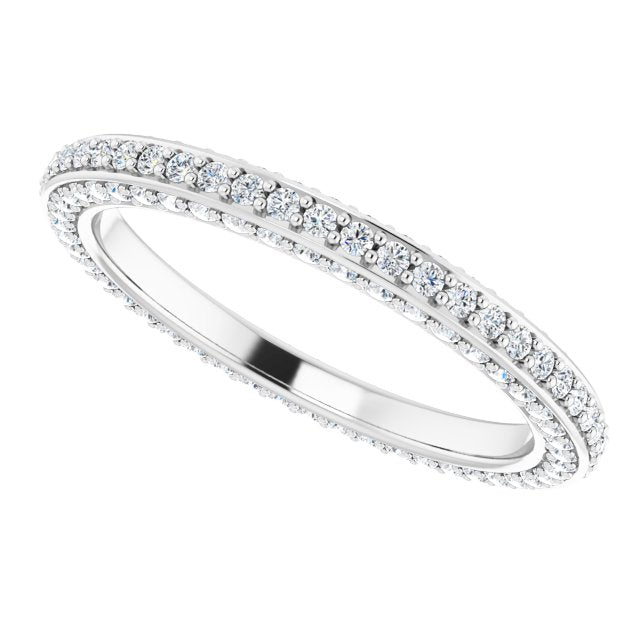 3/4 CTW Natural Diamond Eternity Band, 2 mm