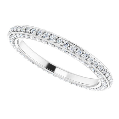 3/4 CTW Natural Diamond Eternity Band, 2 mm