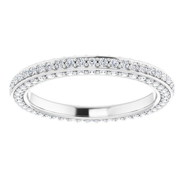 3/4 CTW Natural Diamond Eternity Band, 2 mm
