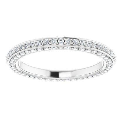 3/4 CTW Natural Diamond Eternity Band, 2 mm