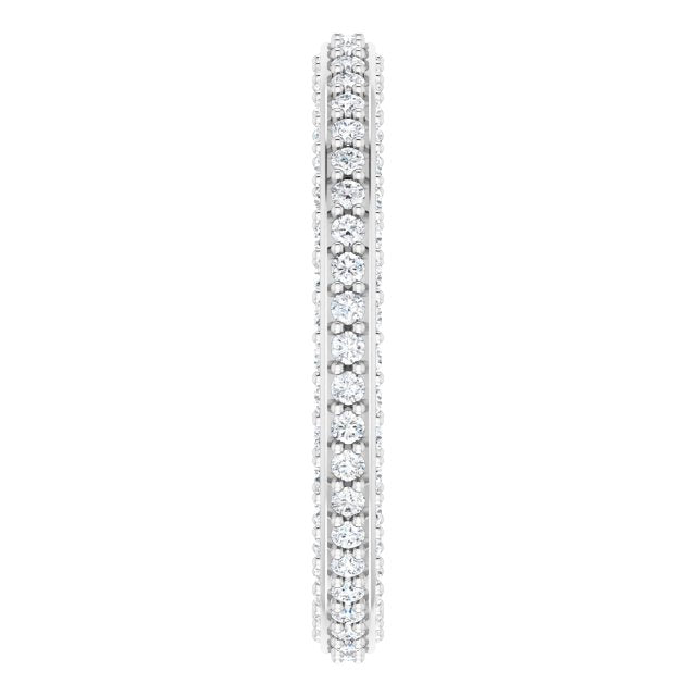 5/8 CTW Natural Diamond Eternity Band, 2 mm