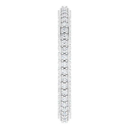 5/8 CTW Natural Diamond Eternity Band, 2 mm
