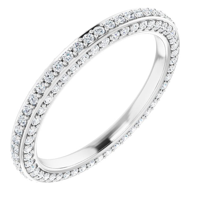 3/4 CTW Natural Diamond Eternity Band, 2 mm