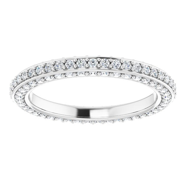 5/8 CTW Natural Diamond Eternity Band, 2 mm