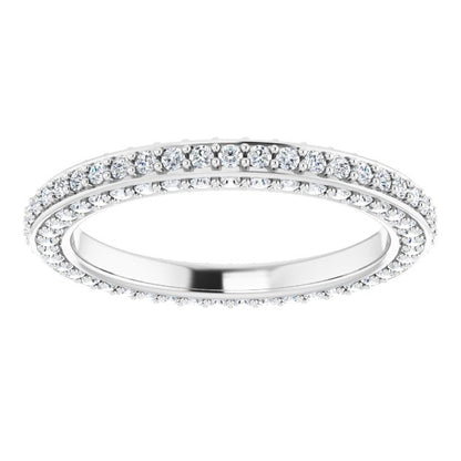 5/8 CTW Natural Diamond Eternity Band, 2 mm