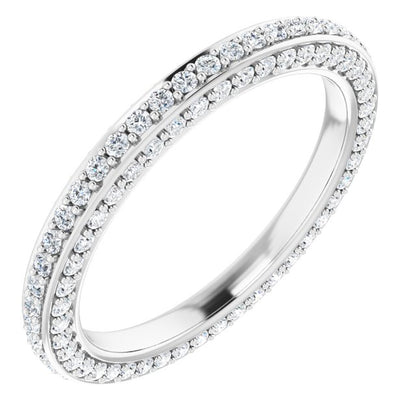 3/4 CTW Natural Diamond Eternity Band, 2 mm