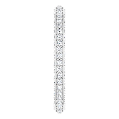 3/4 CTW Natural Diamond Eternity Band, 2 mm