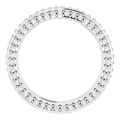 5/8 CTW Natural Diamond Eternity Band, 2 mm