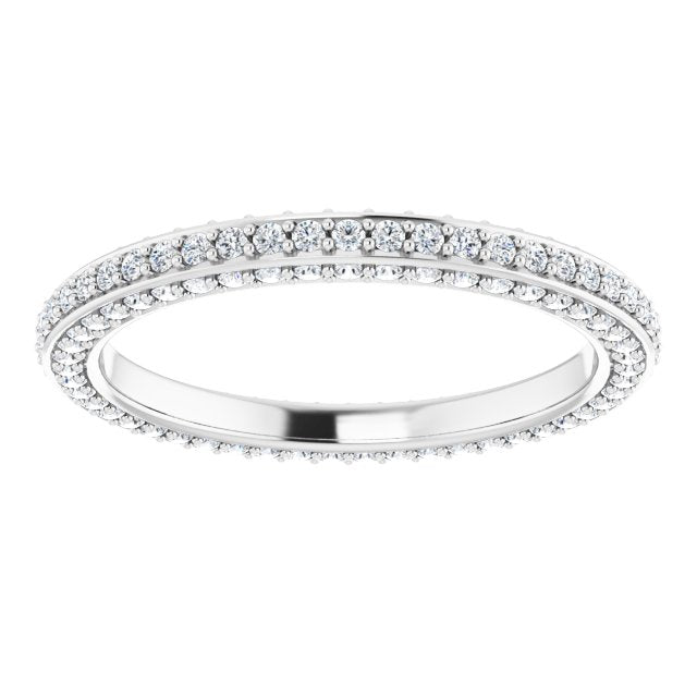 3/4 CTW Natural Diamond Eternity Band, 2 mm