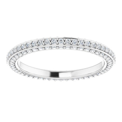 3/4 CTW Natural Diamond Eternity Band, 2 mm