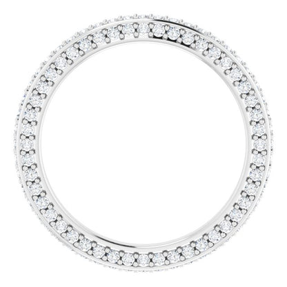 3/4 CTW Natural Diamond Eternity Band, 2 mm