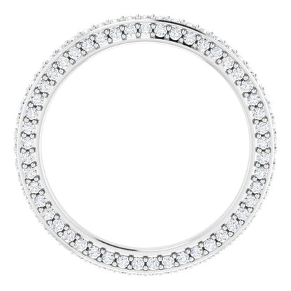3/4 CTW Natural Diamond Eternity Band, 2 mm