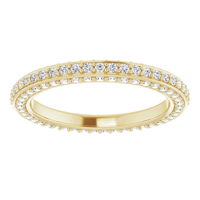 3/4 CTW Natural Diamond Eternity Band, 2 mm