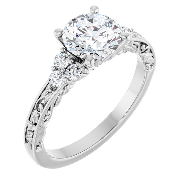 14K X1 White Gold Matching Band, 2.4 mm