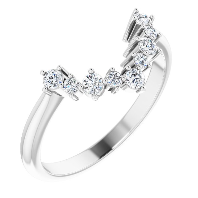 1/5 CTW Natural Diamond Matching Band, 8.4 mm